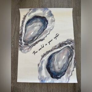 World is Your Oyster Canvas Art Print Poster